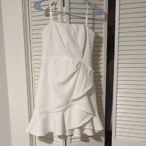DO+BE White Ruffle Dress